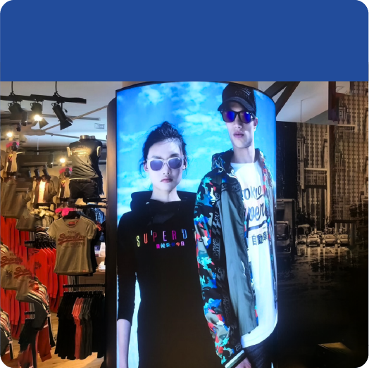 กล่องไฟผ้าแบบล้อมเสา