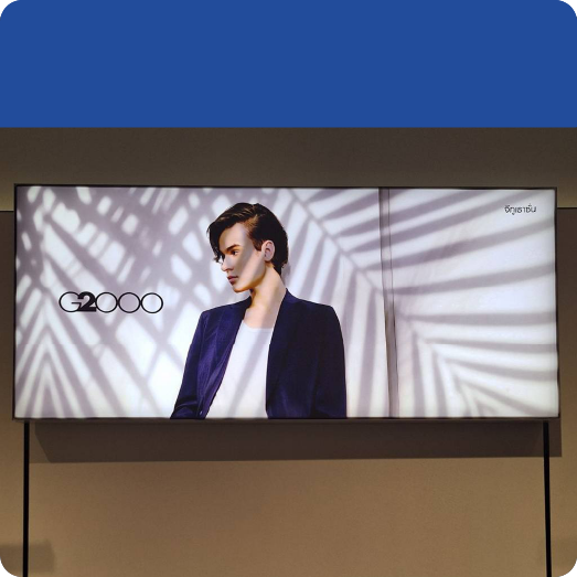 กล่องไฟผ้าแบบติดผนัง